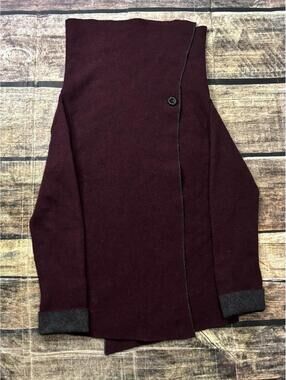 Chiaramente Cardigan Sweater Womens Large Wool Blend Button Made in Italy